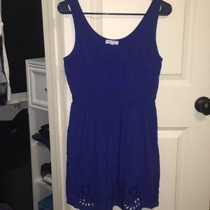 Socialite royal blue sleeveless dress